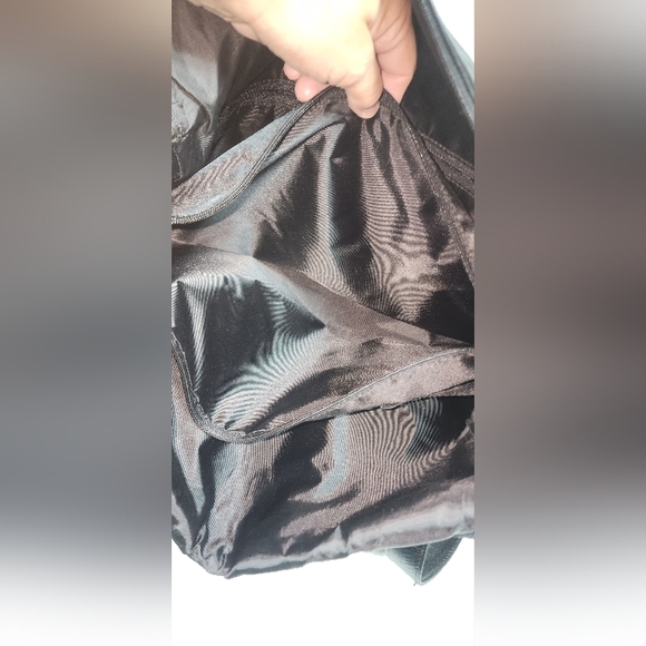 WILSON LEATHER EUC XL BLACK LEATHER BUSINESS TOTE WITH CROSSBODY STRAP - Picture 10 of 13